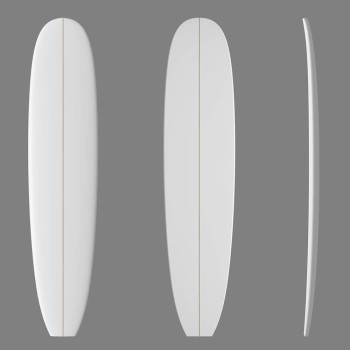 9'3'' L Longboard, Green density - latte 1/4'' Dyed Basswood Brown, ARCTIC FOAM