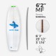 6'2'' MF Fish - Green density - latte 1/8'' Ply, ARCTIC FOAM