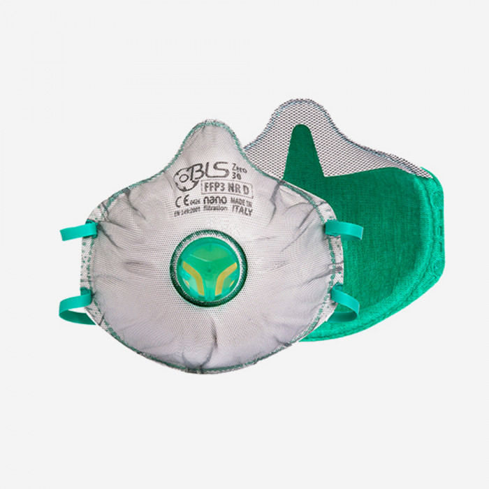 Desechable respirador para polvos y con valvula de exhalacion - ref 030, BLS