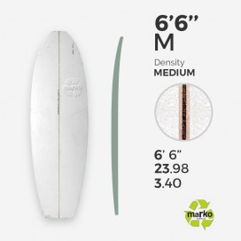 EPS 6'6'' M - Marko Foam surfboard blank - 6'7'' x 23,98'' x 3,4' Ply'