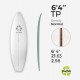 EPS 6'4'' TP  - Marko Foam surfboard blank - 6'4'' x 21,63'' x 2,98'' Ply