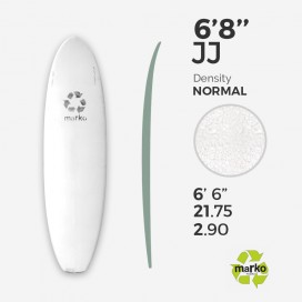 6'8'' JJ EPS - 6'8,75'' x 21,75'' x 2,9'' - sans latte, MARKO FOAM