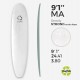 9'1'' Machine All EPS - 9'1,68'' x 24,29'' x 3,81'', No Stringer, MARKO FOAM