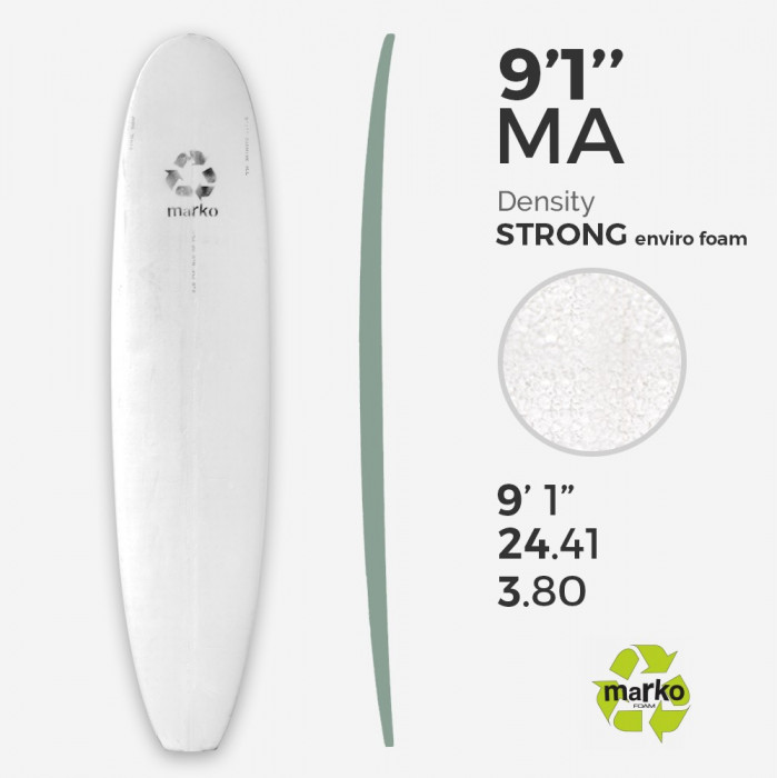 	9'1'' Machine All EPS - 9'1,68'' x 24,29'' x 3,81'' - sans latte, MARKO FOAM