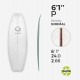 EPS 6'1'' PESCADO - Marko Foam surfboard blank - 6'1'' x 24'' x 2,85''' Ply