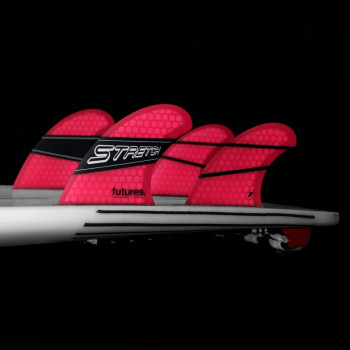 Stretch Quads RTM HEX Blue, FUTURES FINS QUAD surfing fins - VIRAL Surf for shapers
