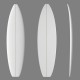 7'4'' SB Shortboard ARCTIC Foam - SINGLE FIN - Pain de mousse pour la fabrication de planche de surf - VIRAL Surf for shapers