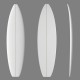 7'4'' SB Shortboard ARCTIC Foam - SINGLE FIN - Surfboard blank for shaping - VIRAL Surf for shapers