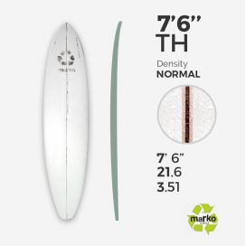 7'6'' Thick EPS - 7'6" X 21.5" X 3.51", 1/8'' Ply stringer, MARKO FOAM