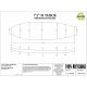 7'2'' Thick EPS - 7'2'' x 24" x 4,1", 1/8'' Ply stringer, MARKO FOAM