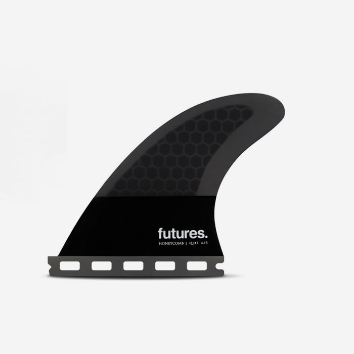 4.15 QD2 flat foil quad rear fins Honeycomb, FUTURES.