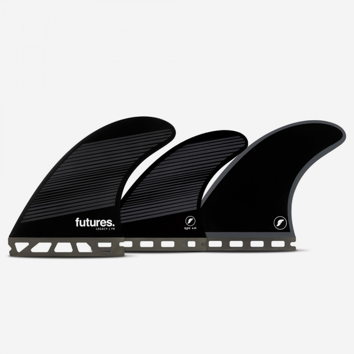 Dérives 5-fins - F8 RTM Hex dark gray / black Legacy series, FUTURES. 5 dérives