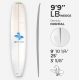 9'9'' L Longboard, Green density - latte 5/16'' Basswood, ARCTIC FOAM