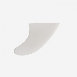 Glass-on Thruster fins - M4 model - fiberglass white,  JUST