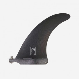 7.0" longboard single fin - Black tint fiberglass