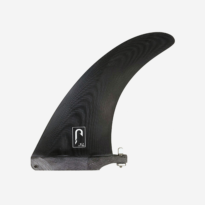 Quilla de longboard single 7.5" - Fibra black