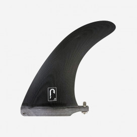 8.0" longboard single fin - Black tint fiberglass