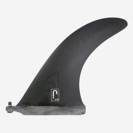 8.75" longboard single fin - Black tint fiberglass