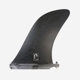 9.25" longboard single fin - Black tint fiberglass