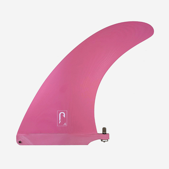 9.0" longboard single fin - Pink fiberglass