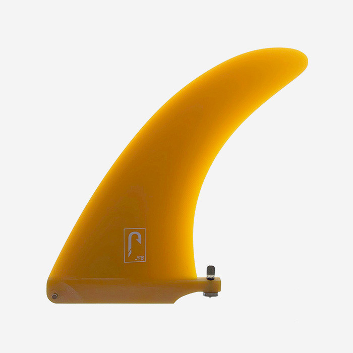 8.5" longboard single fin - Gold fiberglass