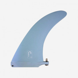 8.5" longboard single fin - Blue fiberglass