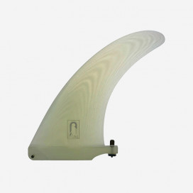 7.5" longboard single fin - Clear fiberglass