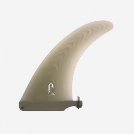 7.5" longboard single fin - Smoke tint fiberglass