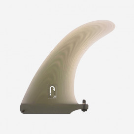 8.0" longboard single fin - Smoke tint fiberglass