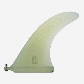 8.75" longboard single fin - Clear fiberglass