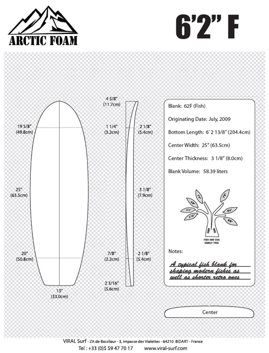 ARCTIC 6'2'' fish