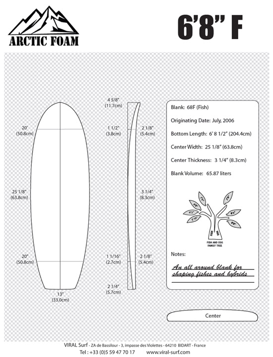 ARCTIC 6'8'' F