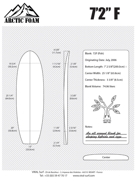 ARCTIC 7'2'' fish